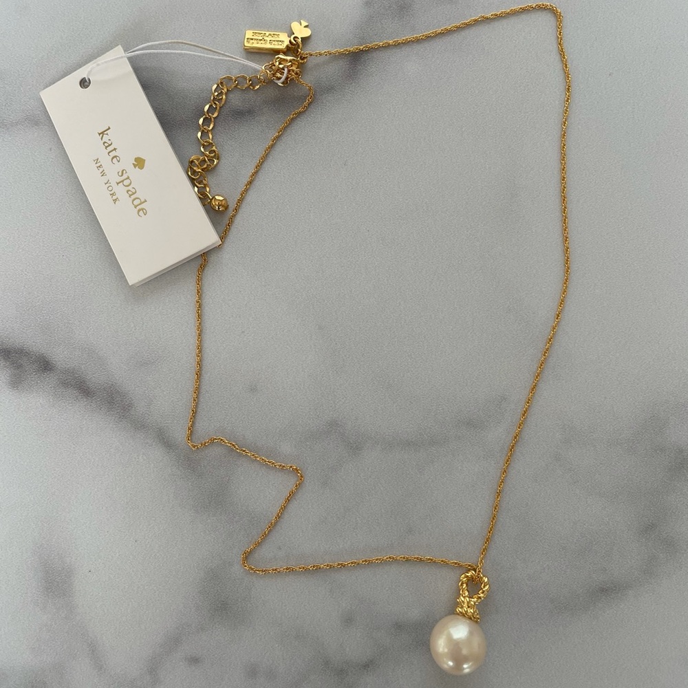 Kate Spade Sailor’s Knot Drop Pendant Necklace
